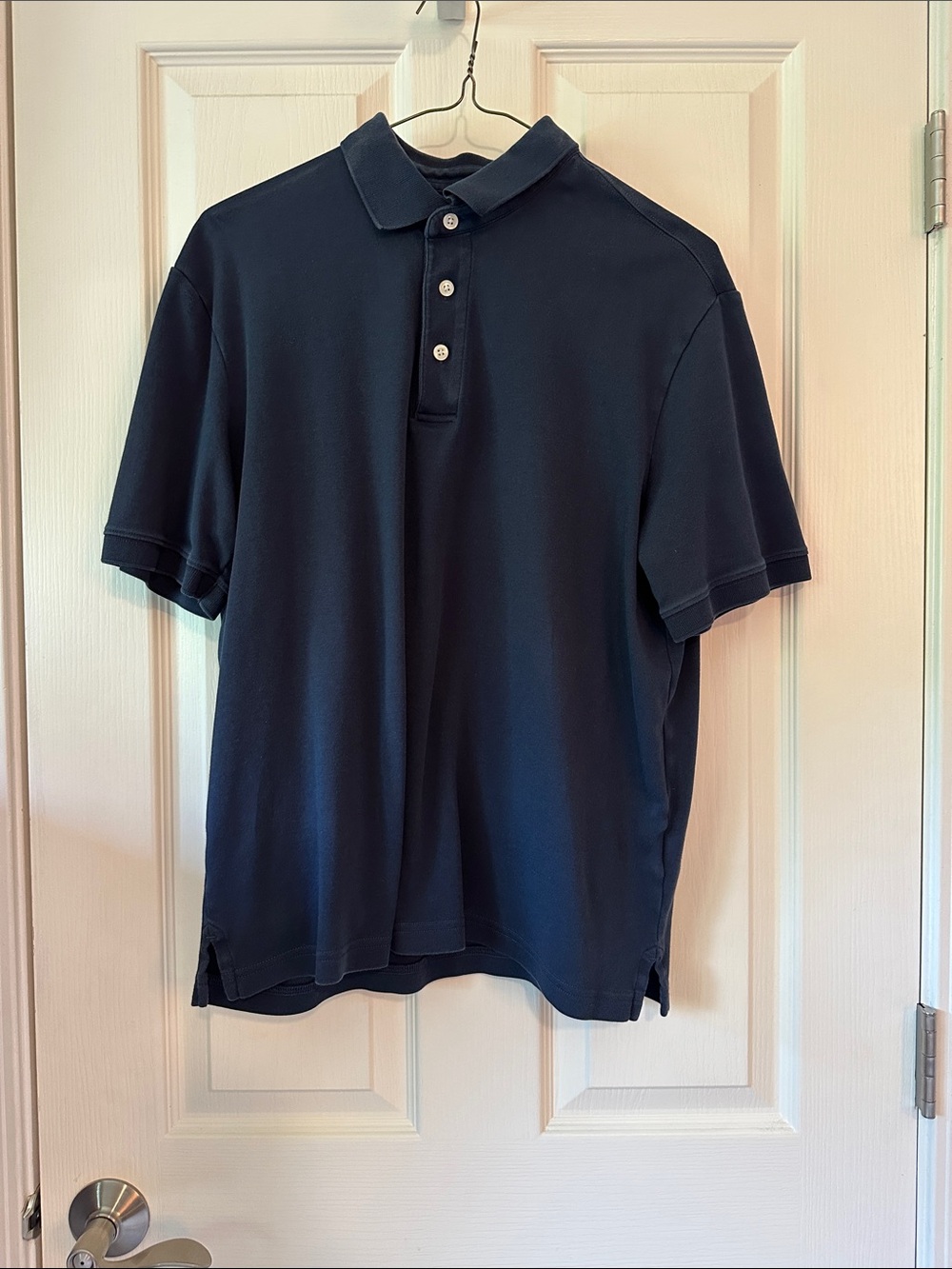 🔥4/$45🔥Lands' End Men's Dark Navy Polo - Short Sleeve